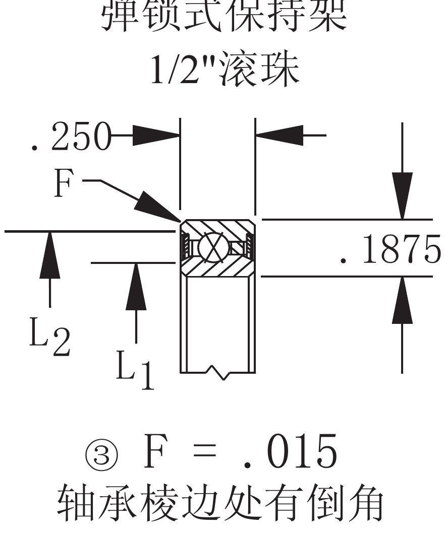 薄壁轴承尺寸示意图